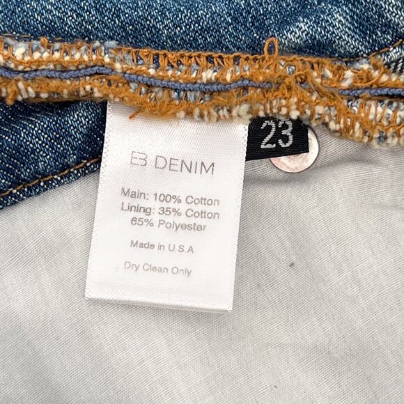 EB Denim NWT Gemini Jeans Women’s Size 23 Hendrix Cobain Contrast Zip Detail - Picture 5 of 7